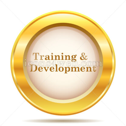 Training and development golden button - Website icons