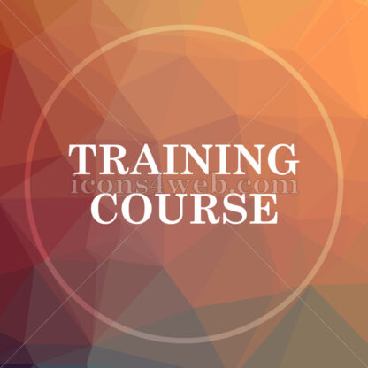 Training course low poly icon. Website low poly icon - Website icons