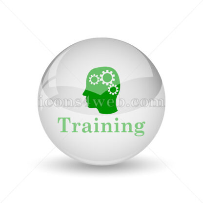 Training glossy icon. Training glossy button - Website icons