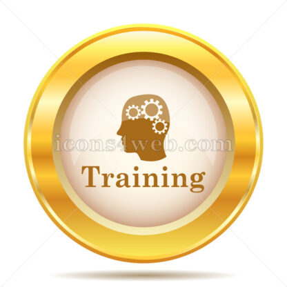 Training golden button - Website icons