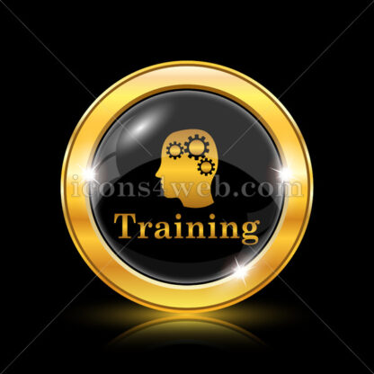 Training golden icon. - Website icons