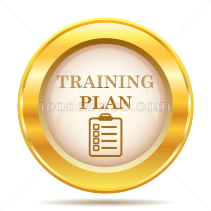 Training plan golden button - Website icons