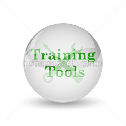 Training tools glossy icon. Training tools glossy button - Website icons