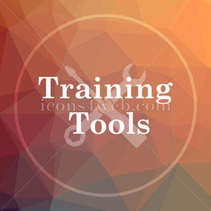 Training tools low poly icon. Website low poly icon - Website icons