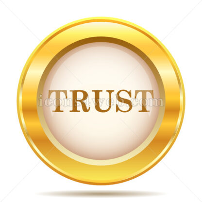 Trust golden button - Website icons