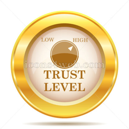 Trust level golden button - Website icons