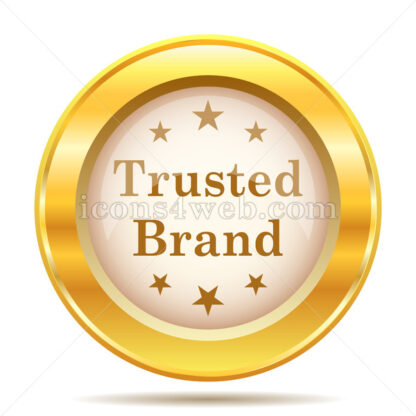 Trusted brand golden button - Website icons