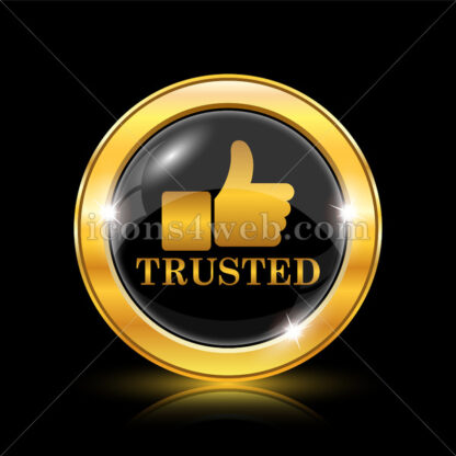 Trusted golden icon. - Website icons