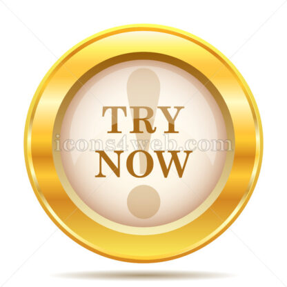 Try now golden button - Website icons