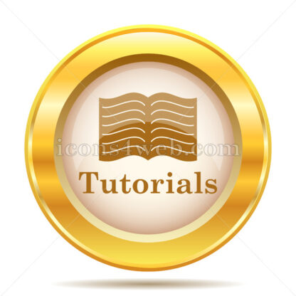 Tutorials golden button - Website icons
