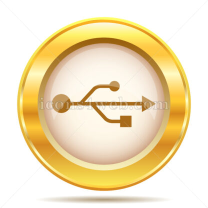 USB golden button - Website icons