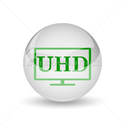 Ultra HD glossy icon. Ultra HD glossy button - Website icons