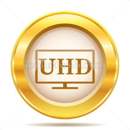Ultra HD golden button - Website icons