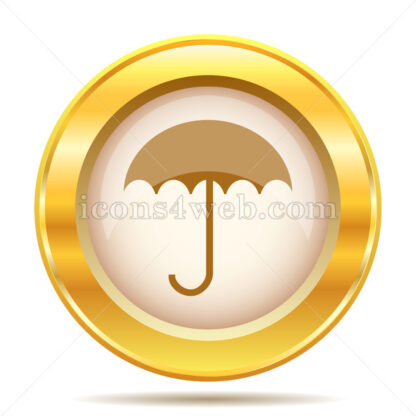 Umbrella golden button - Website icons