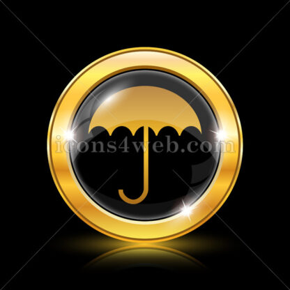 Umbrella golden icon. - Website icons