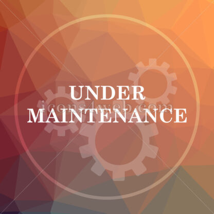 Under maintenance low poly icon. Website low poly icon - Website icons