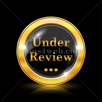 Under review golden icon. - Website icons