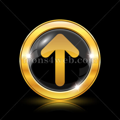 Up arrow golden icon. - Website icons