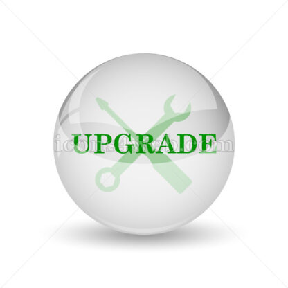 Upgrade glossy icon. Upgrade glossy button - Website icons