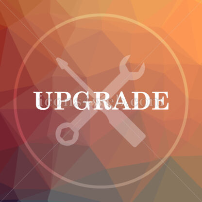 Upgrade low poly icon. Website low poly icon - Website icons