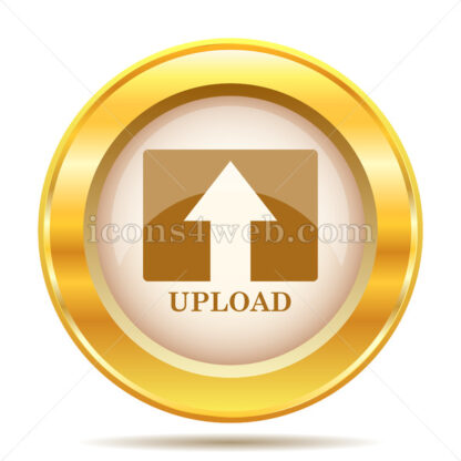 Upload golden button - Website icons
