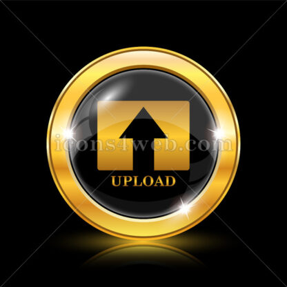 Upload golden icon. - Website icons
