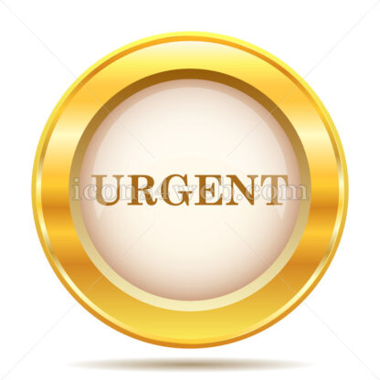 Urgent golden button - Website icons