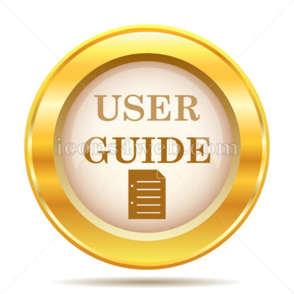 User guide golden button - Website icons