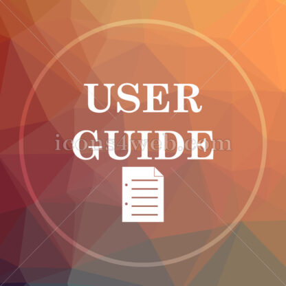 User guide low poly icon. Website low poly icon - Website icons