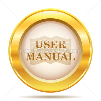 User manual golden button - Website icons