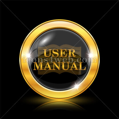 User manual golden icon. - Website icons