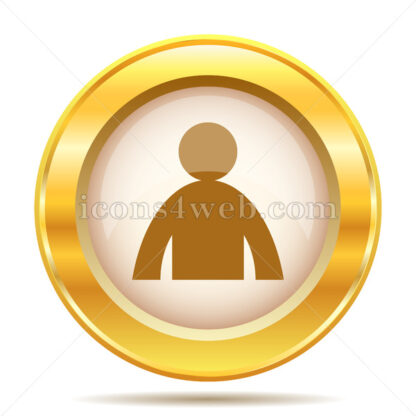 User profile golden button - Website icons