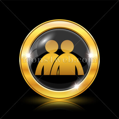 Users golden icon. - Website icons