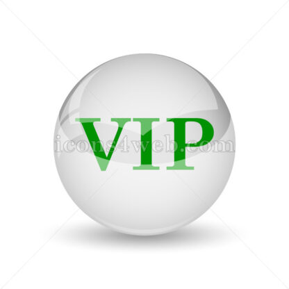 VIP glossy icon. VIP glossy button - Website icons