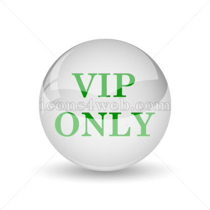 VIP only glossy icon. VIP only glossy button - Website icons