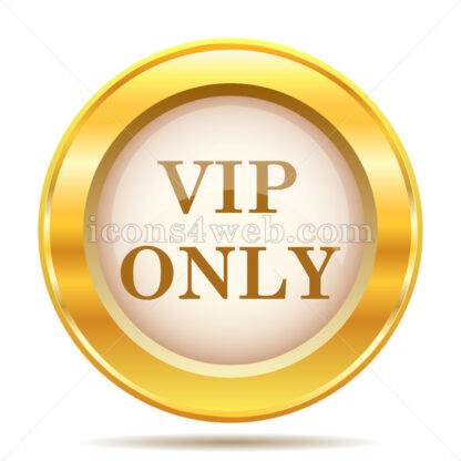 VIP only golden button - Website icons