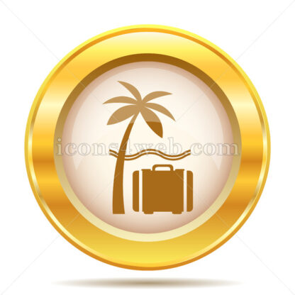 Vacation golden button - Website icons