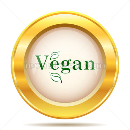 Vegan golden button - Website icons