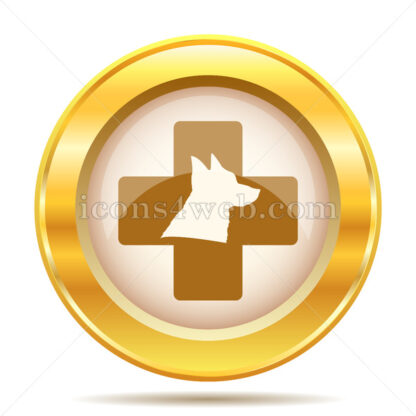 Veterinary golden button - Website icons