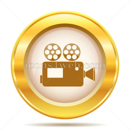 Video camera golden button - Website icons