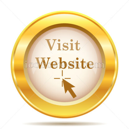 Visit website golden button - Website icons