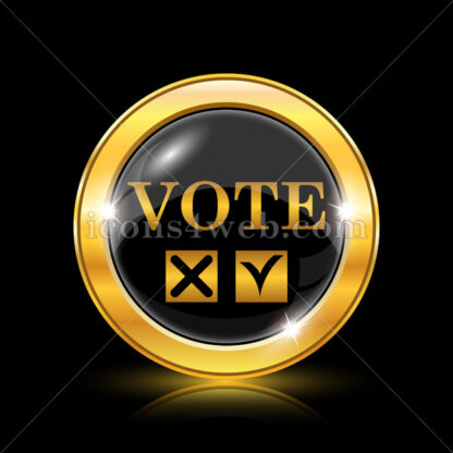 Vote golden icon. - Website icons