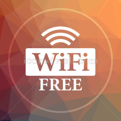 WIFI free low poly icon. Website low poly icon - Website icons