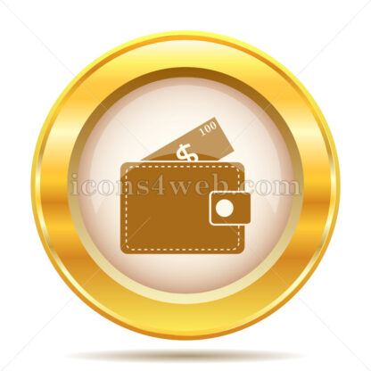 Wallet golden button - Website icons