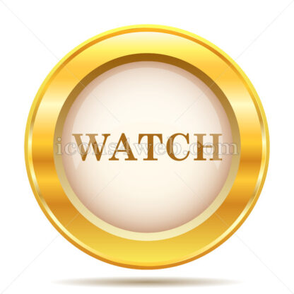 Watch golden button - Website icons