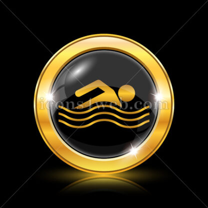 Water sports golden icon. - Website icons