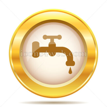 Water tap golden button - Website icons