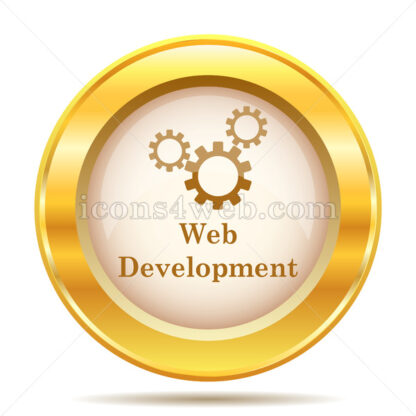 Web development golden button - Website icons
