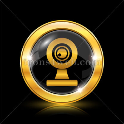 Webcam golden icon. - Website icons