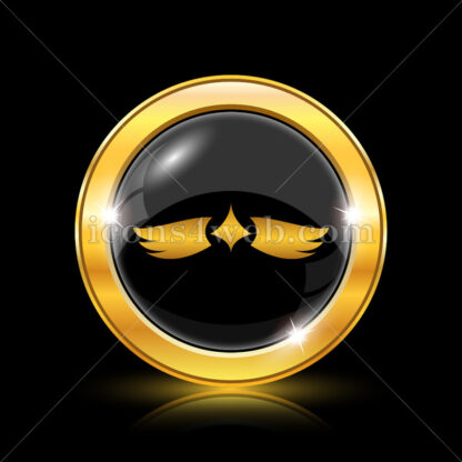 Wings golden icon. - Website icons